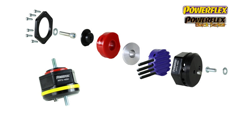 Powerflex Verstevigde motorsteunen BMW M3 E36 / M3 E46 / M3 E9X / 335i E9X 2