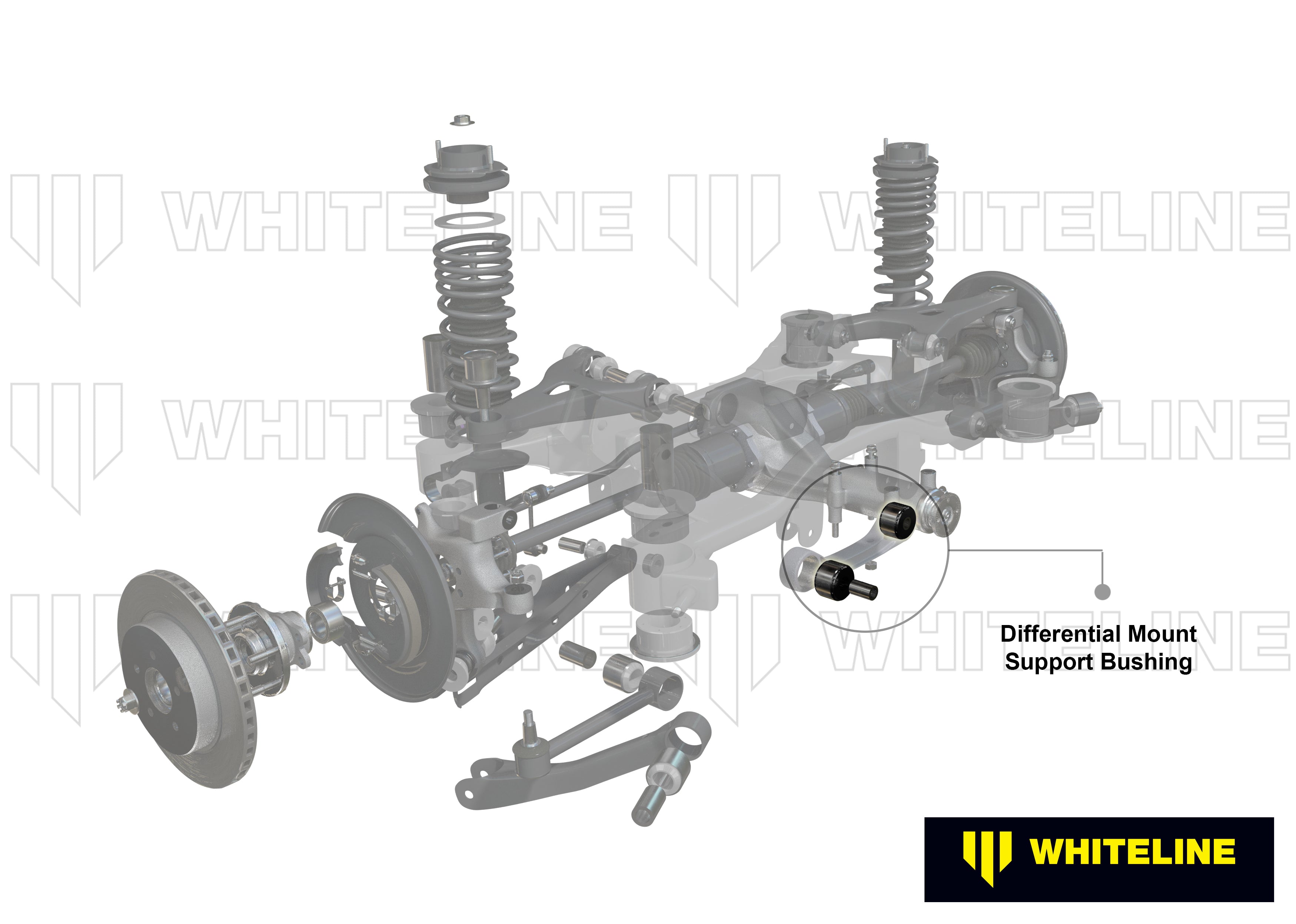 Whiteline Differentieel montage bussen inserts Nissan 350Z / 370Z