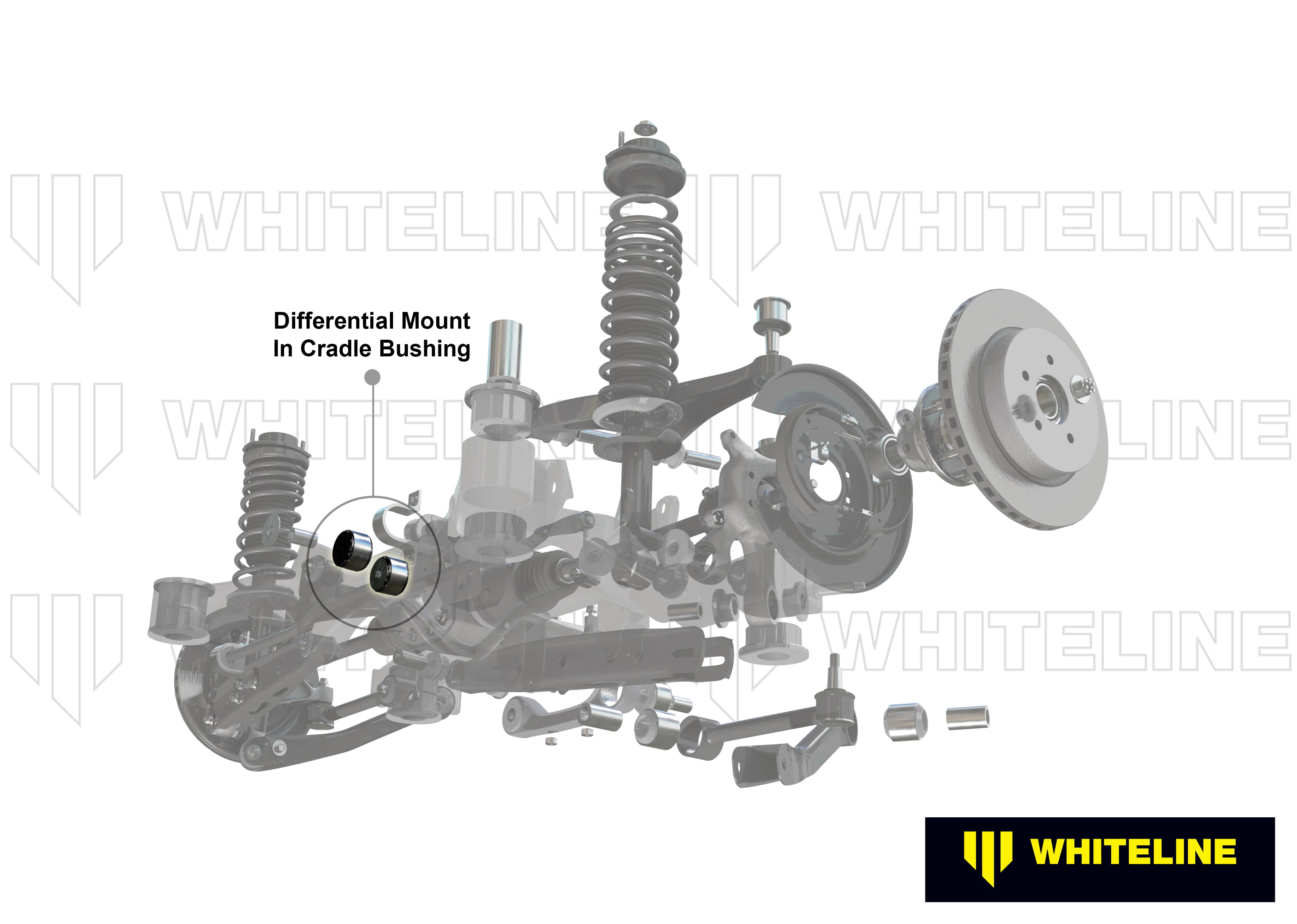 Whiteline Differentieel montagebussen BMW M3 E36