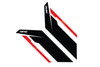 APR – Sideburns Fender Stickers in Zwart, Zilver of Rood