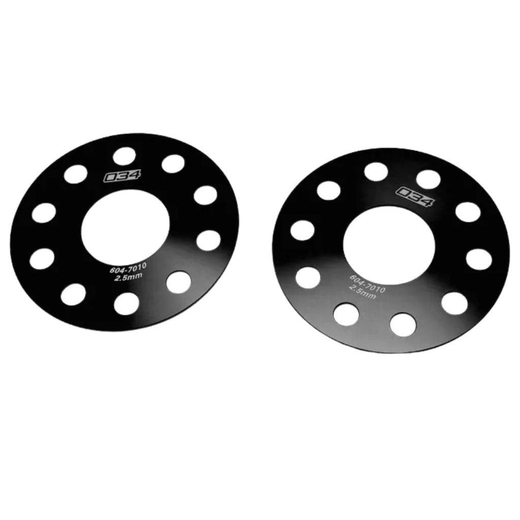 034 Motorsport - Paire d'entretoises de roue de 2,5 mm - VW Mk6 / AUDI 8P