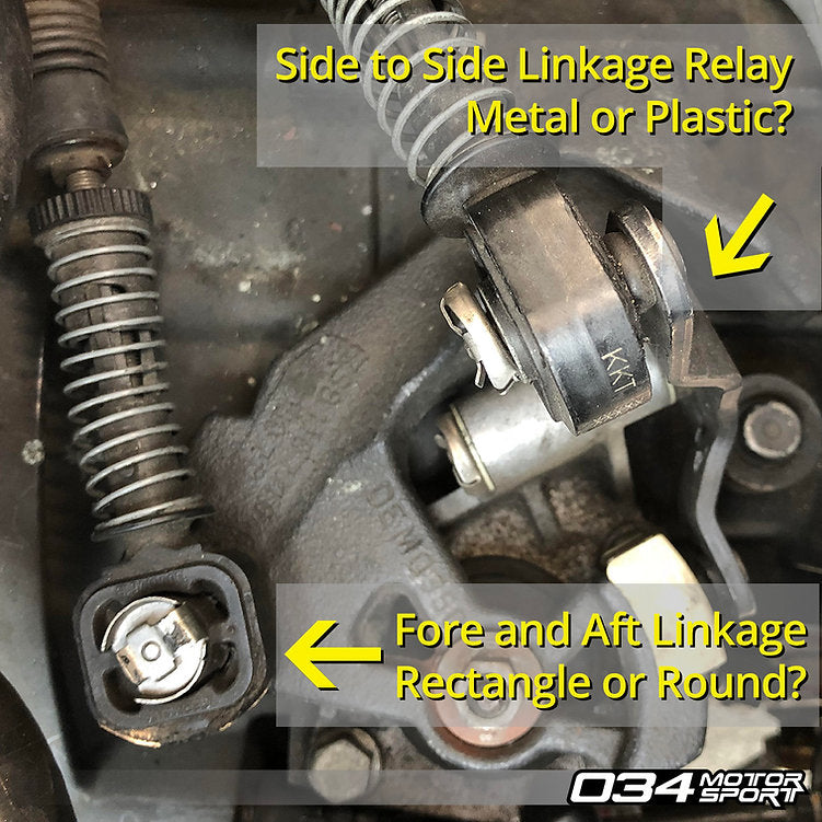 034Motorsport - Billet Solid Shifter Bushing Kit – Audi A3 8P / VW Golf 5 GTI