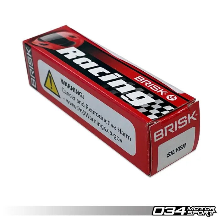 034Motorsport - Bougie d'allumage Brisk Racing DR12S argentée – Audi S4 / S5 B9