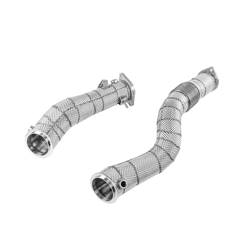 Alpha Competition Downpipes Decat with Heat Shield M3 G80