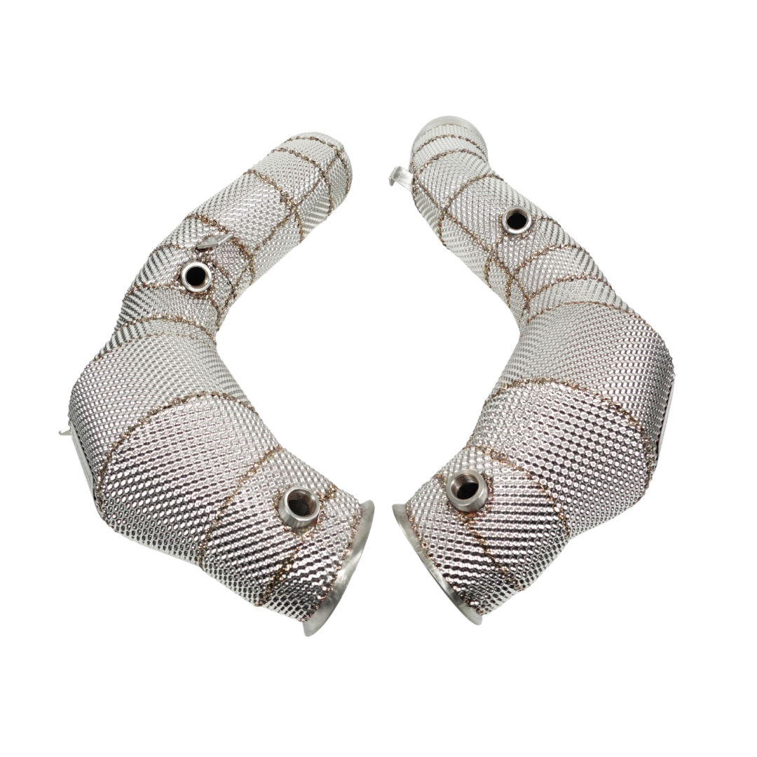 Endura Downpipe - AMG GT/GTS/GTC/GTR C190 R190 - 3" OPF/Non-OPF - Decat/Sport Cat - Hitteschild