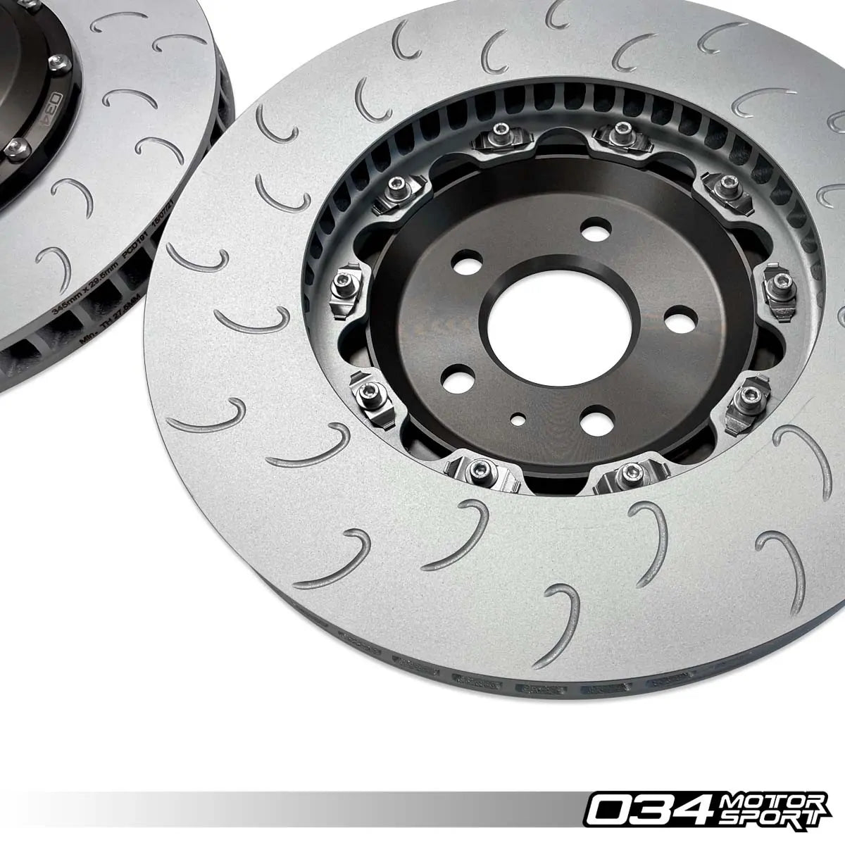 2 Piece Floating Front Brake Rotor Upgrade Kit for Audi B8 B8.5 S4 S5 Q5 4
