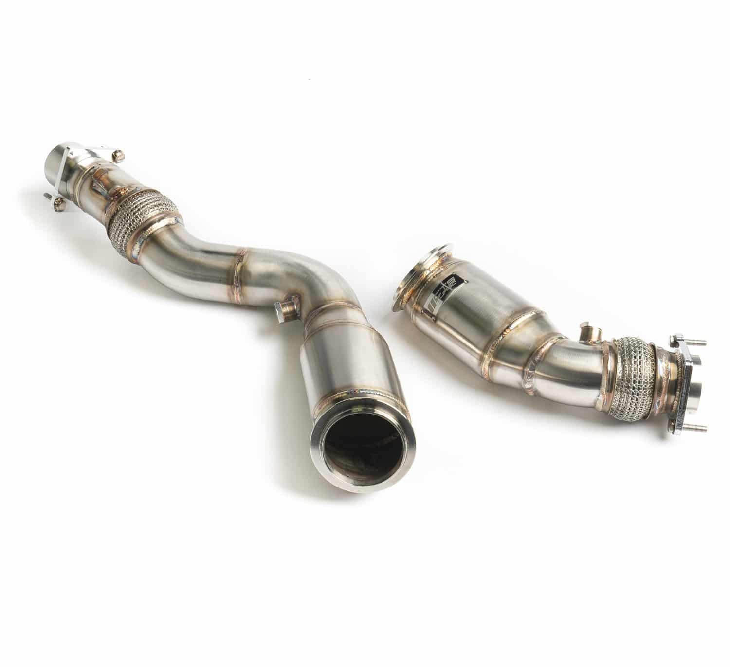 cts turbo downpipe 3″ cat bmw bmw m3 m4 m2c f8x