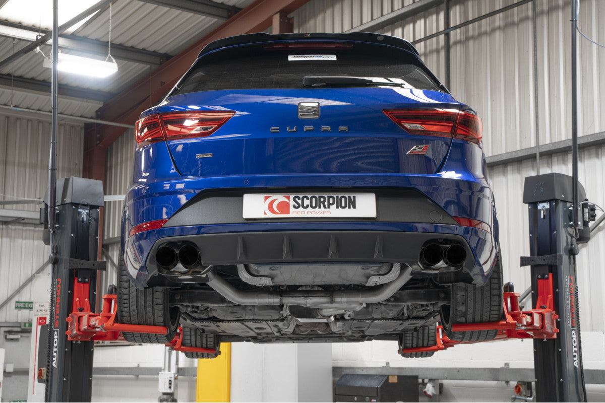 Scorpion Resoneerde GPF Back Systeem Leon Cupra ST 300 04
