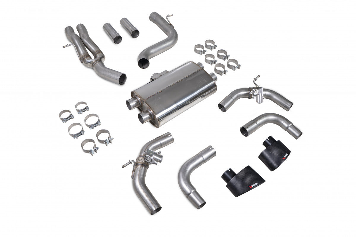 Sistema de escape Scorpion Cat Back para Audi RS3 8V Sportback 02