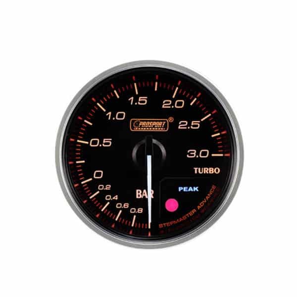 Manomètre de pression de suralimentation Prosport Supreme 60 mm 3 bars Rouge Blanc