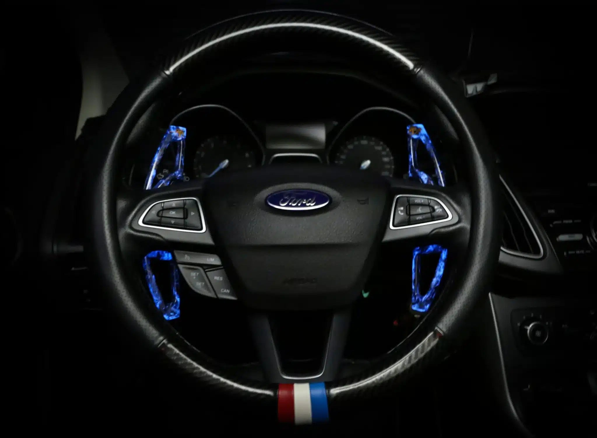 Palettes de changement de vitesse Armaspeed bleu lumineux Ford MK 3 4 ST