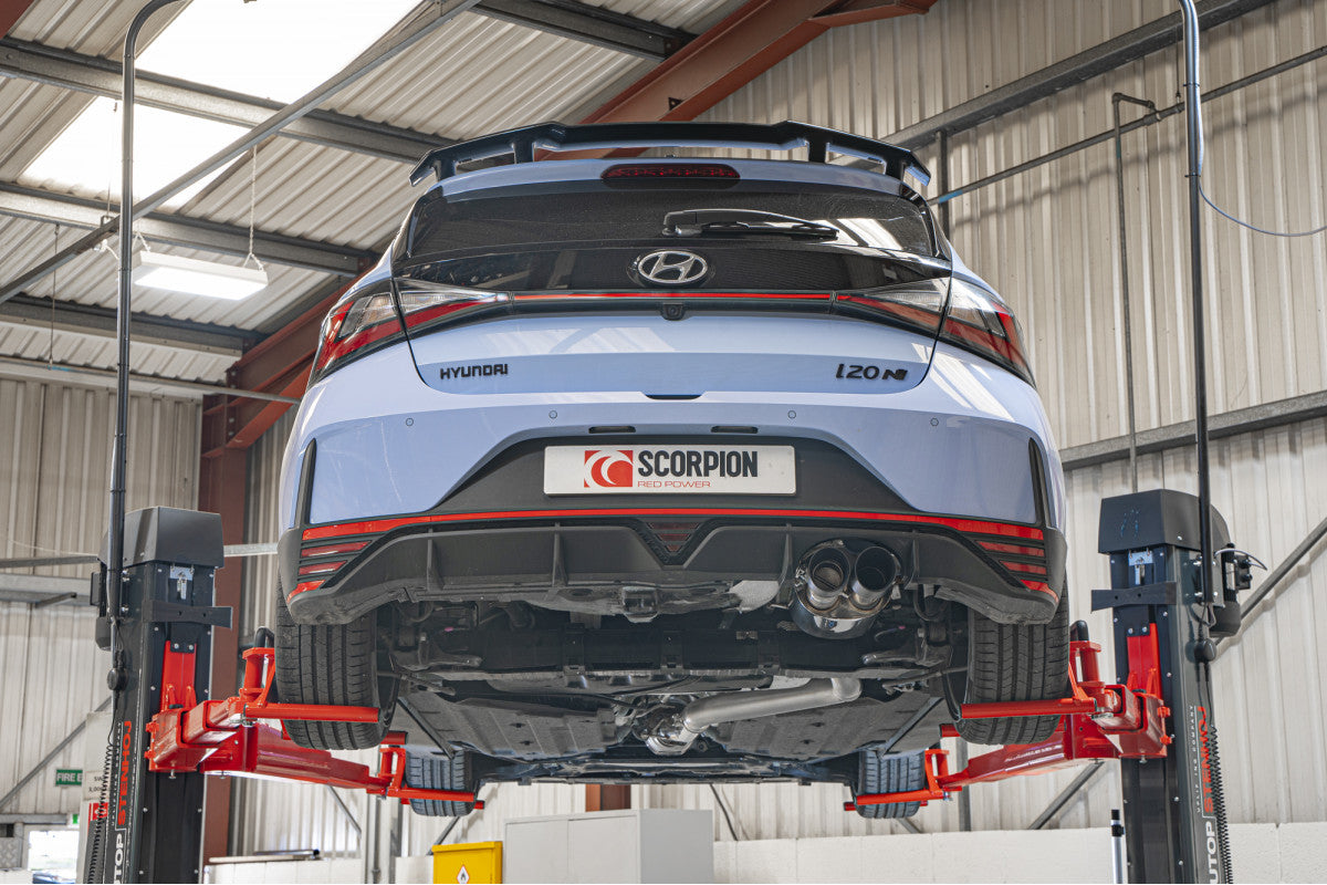 Scorpion GPF Back Systeem Elektronisch Klep Hyundai i20 N 04