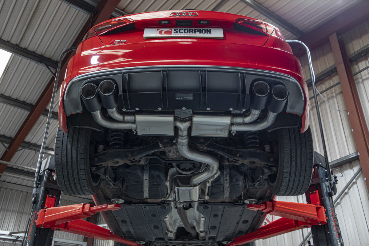 Scorpion Cat Back Systeem Zonder Kleppen Audi S3 2.0T 8V 4
