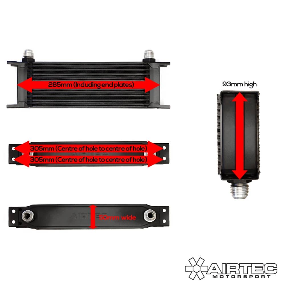 Refroidisseur d'huile universel Airtec, raccord AN 8-10