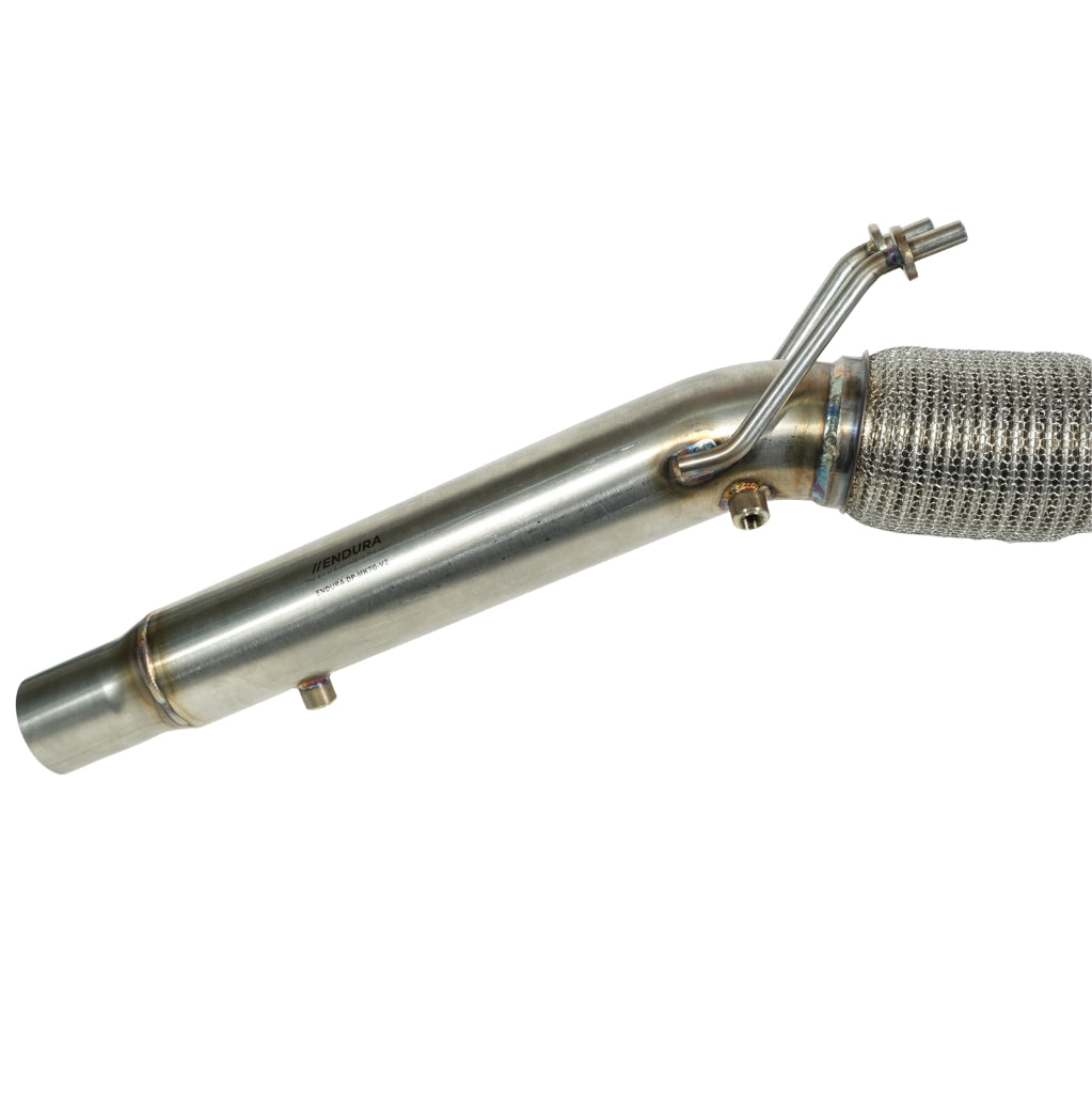 Endura V2 - Downpipe 3.5" Cast Elbow - Golf 7 / 7.5 GTI, Leon 5F, TT 8S, Octavia 5E - 1.8 / 2.0 TSI EA888.3 MQB