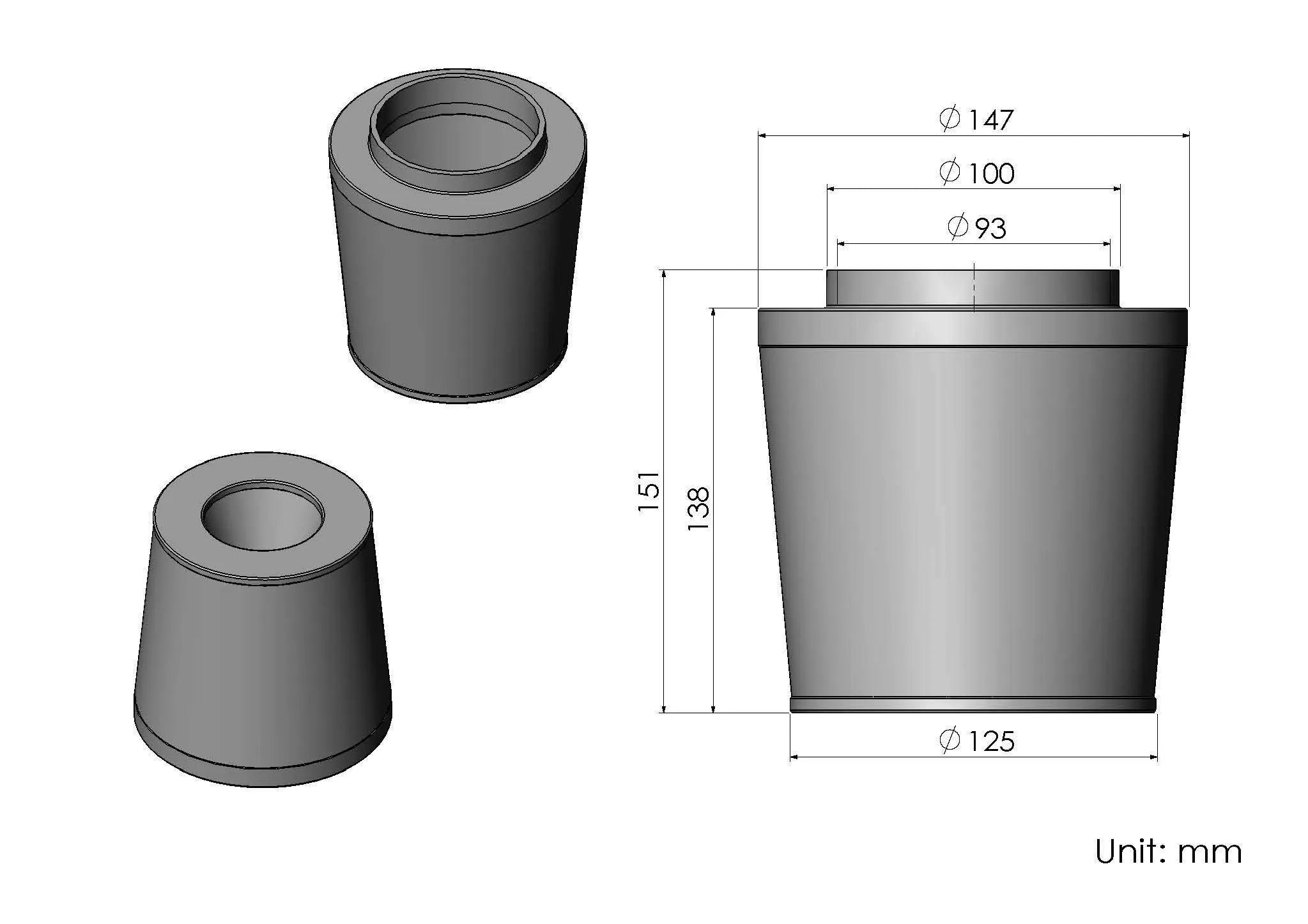 Filtro de aire Armaspeed 2x Maserati Ghibli SQ4 3.0 1