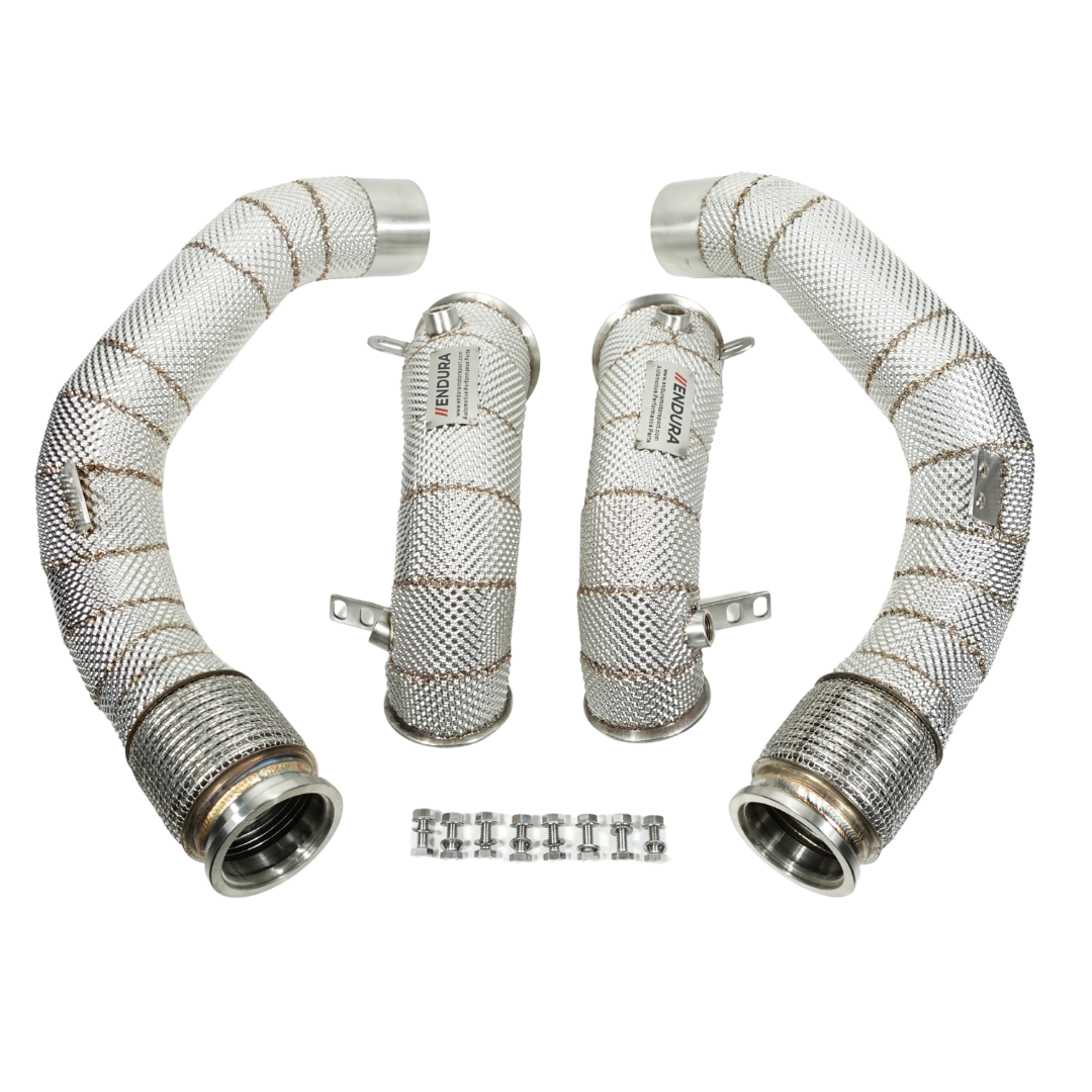 Downpipe Endura z osłoną termiczną BMW M5 F90 / M8 F9x - Decat / Sport cat