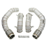 Endura downpipe met hitteschild voor BMW M5 F90 en M8 F9x met S63 4.4 V8