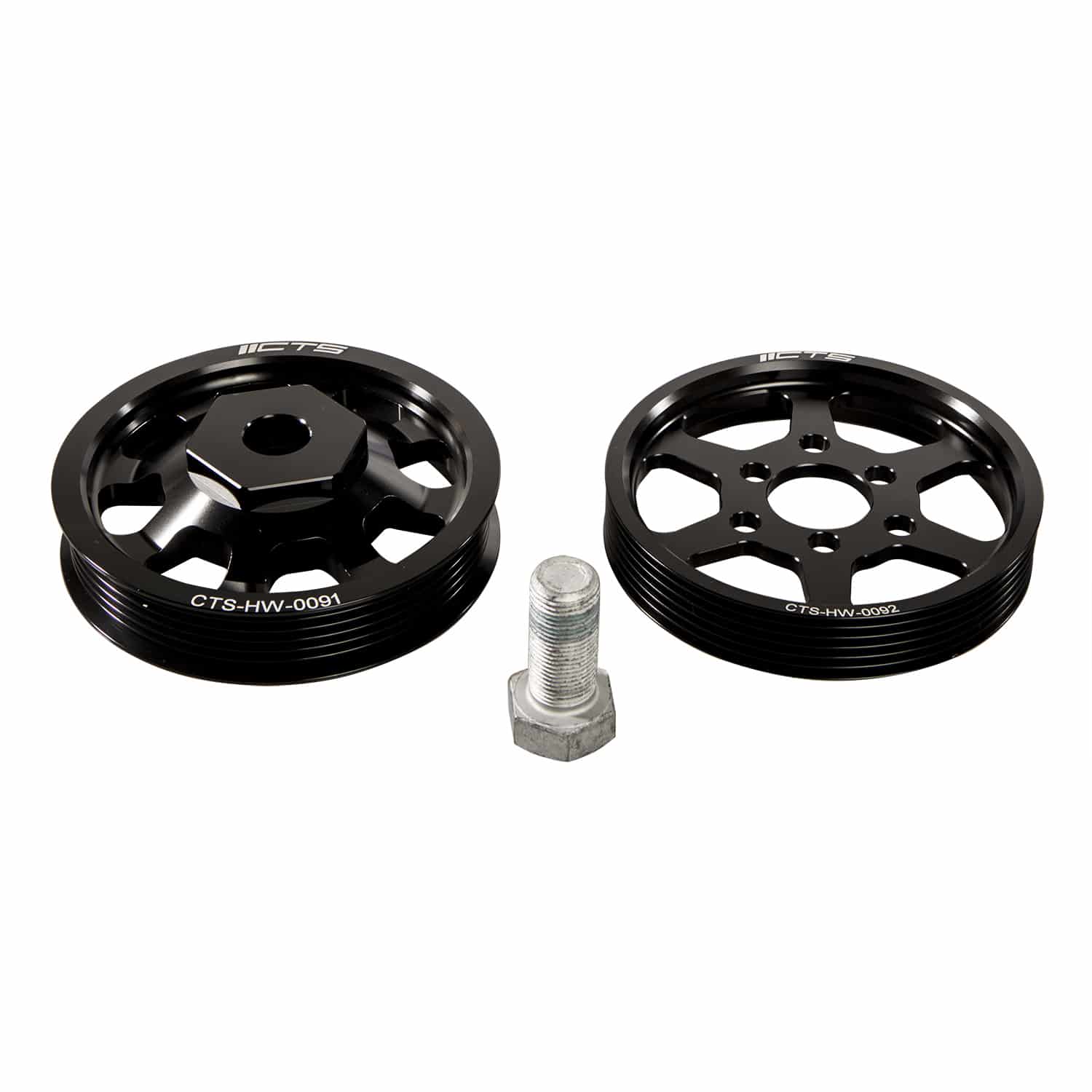 cts turbo crank power steering pulley kit vw golf 4 r32 2