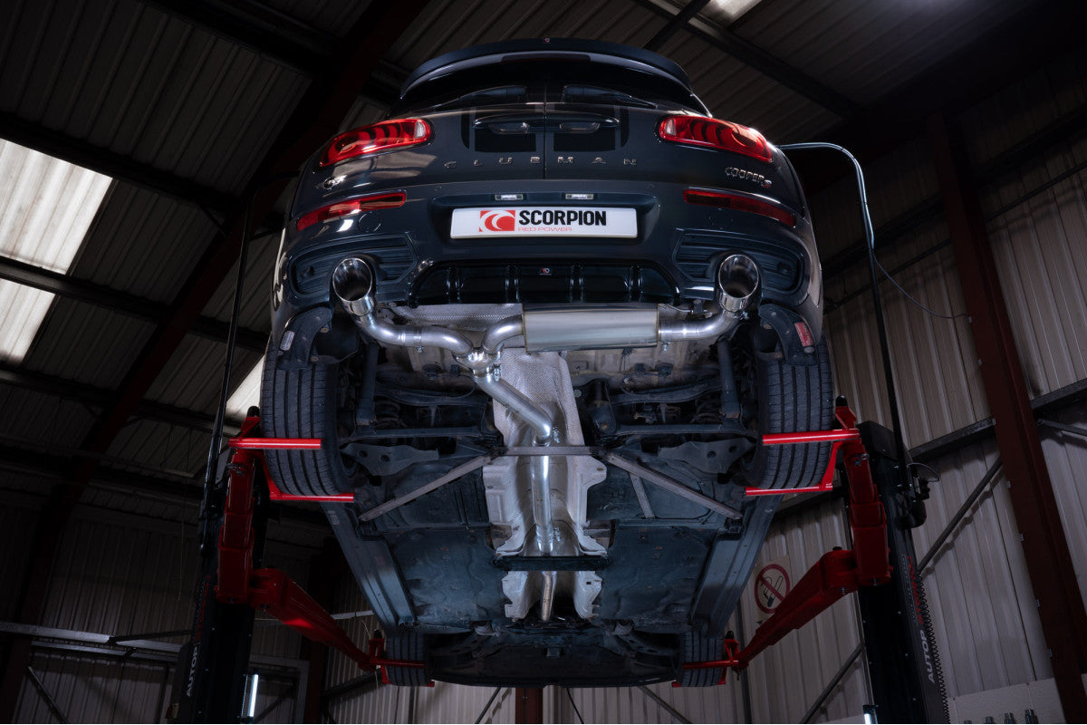 Sistema de respaldo de gato Scorpion Mini Clubman F54 Cooper S 15 18 5