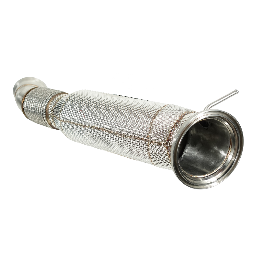 Endura Motorsport Downpipe met Heatshield - BMW X3 X4 X5 X6 X7 40i / 45e - B58 OPF