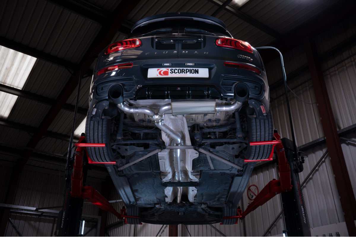 Sistema de respaldo de gato Scorpion Mini Clubman F54 Cooper S 15 18 5