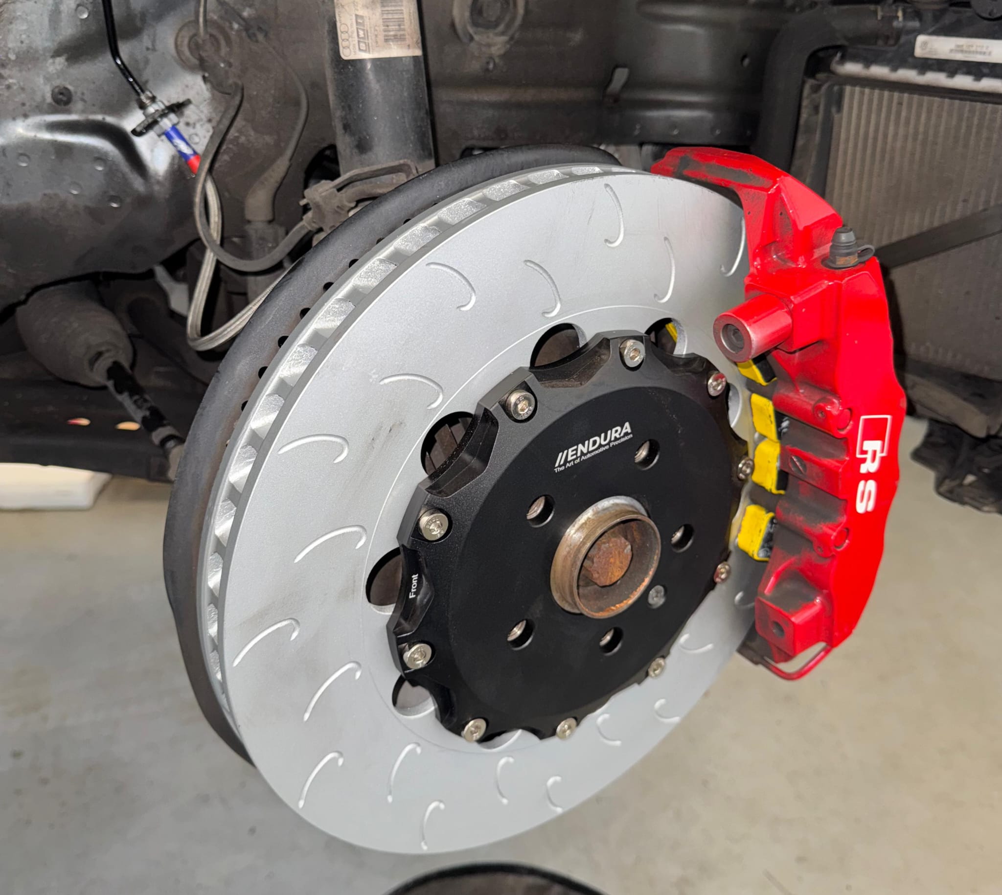 Disques de frein flottants Endura Motorsport en 2 parties pour Audi RS3 8V 8.5V 8Y - 370x34mm J-Hook 5x112