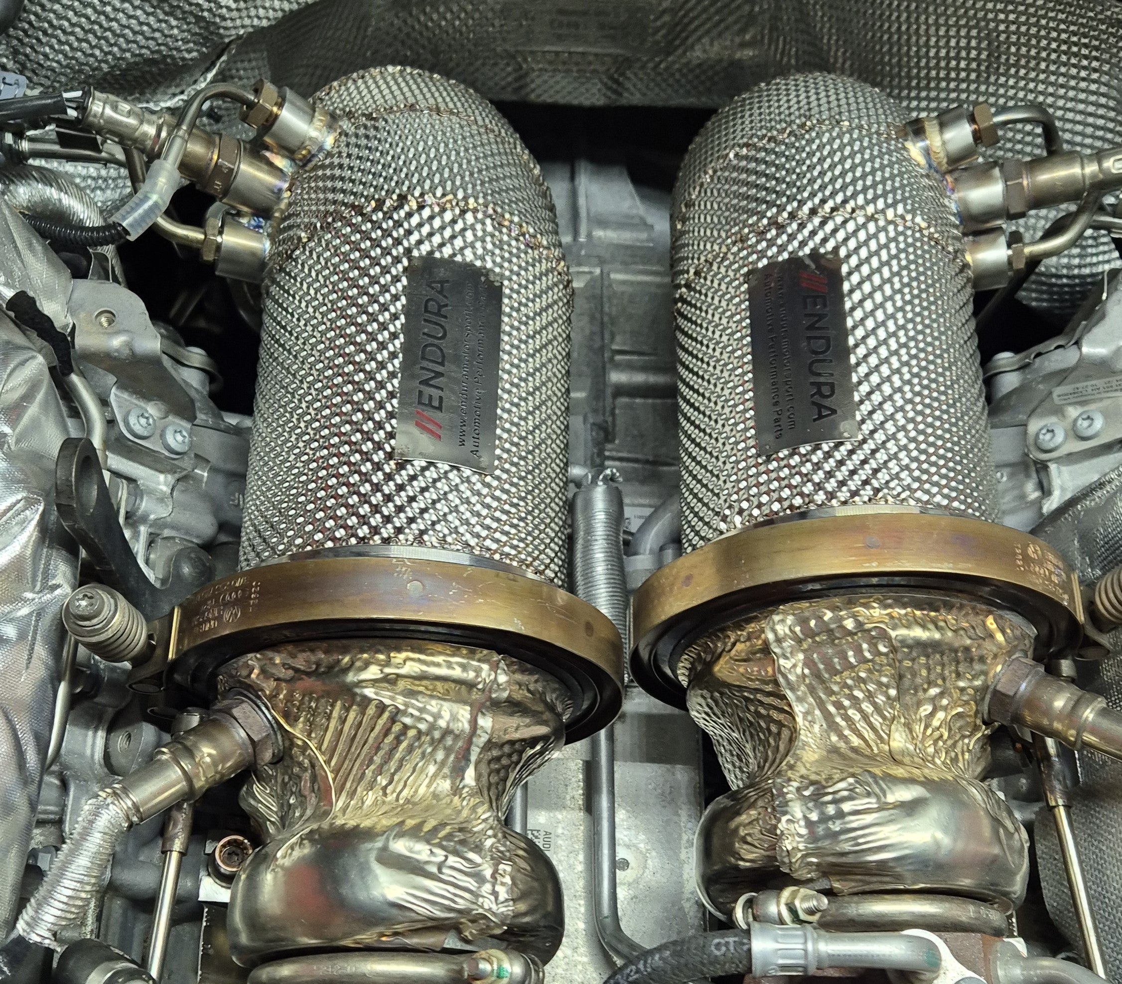 Endura Downpipe Heatshield Audi RS4 B9 RS5 F5 content