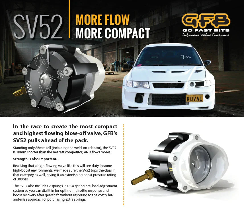 Zawór upustowy GFB High Performance Racing Universal SV52 2