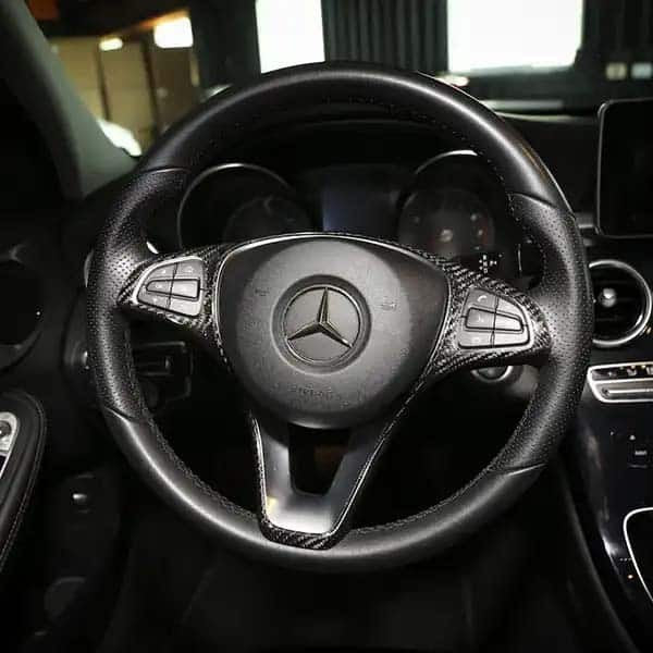 Armaspeed Steering Wheel Cover Carbon Black Mercedes W213