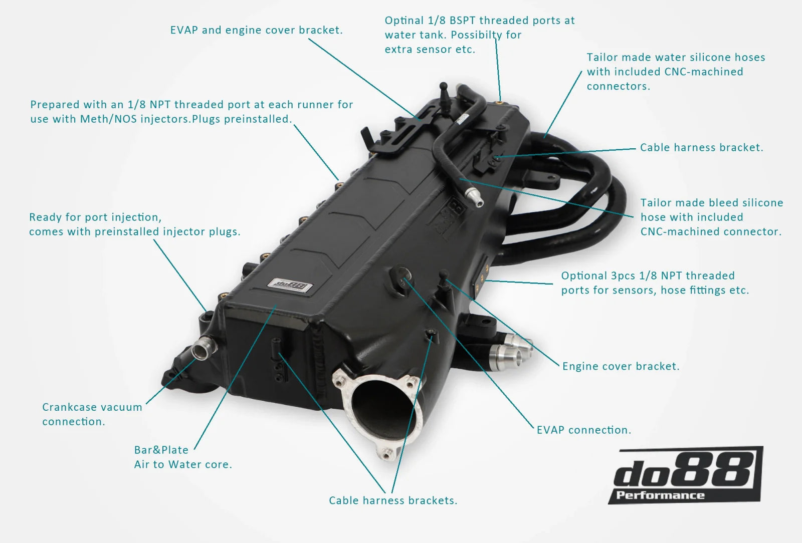 do88 charge cooler spruitstuk bmw m140i m240i 440i f2x f3x b58 4