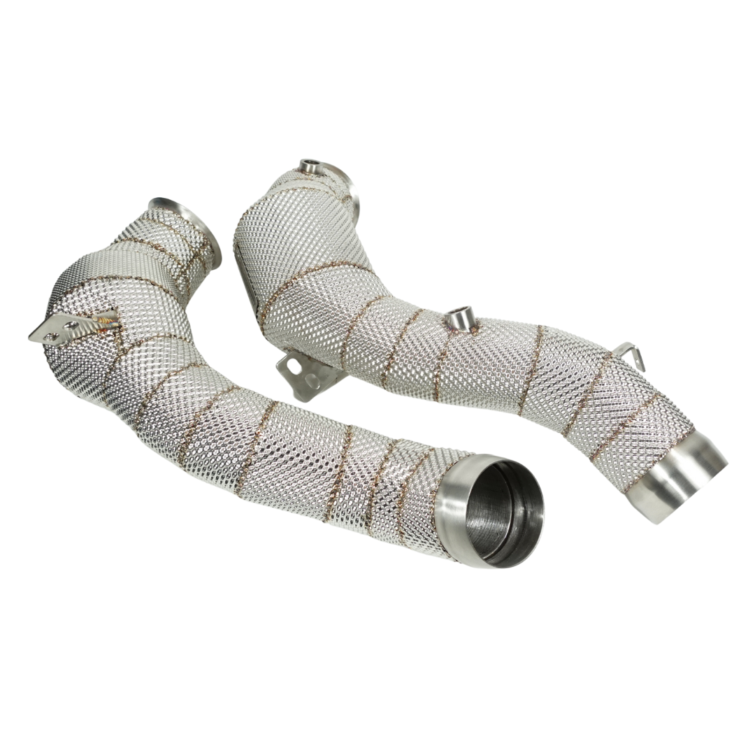 Endura Downpipe - AMG GT/GTS/GTC/GTR C190 R190 - 3" OPF/Non-OPF - Decat/Sport Cat - Hitteschild