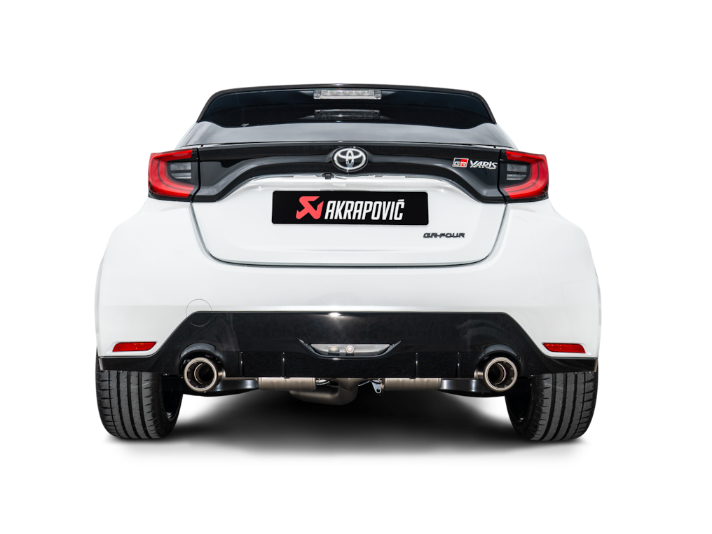 Akrapovic Slip-On uitlaat Toyota Yaris GR-2