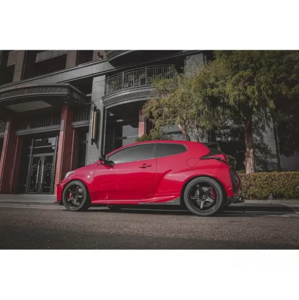 Armaspeed Carbon Fiber Side Skirts Extensions Toyota Yaris GR-1