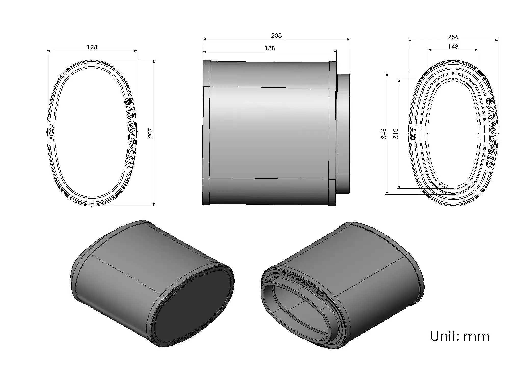 Armaspeed - Luchtfilter - Mercedes CLA AMG A45 S W177