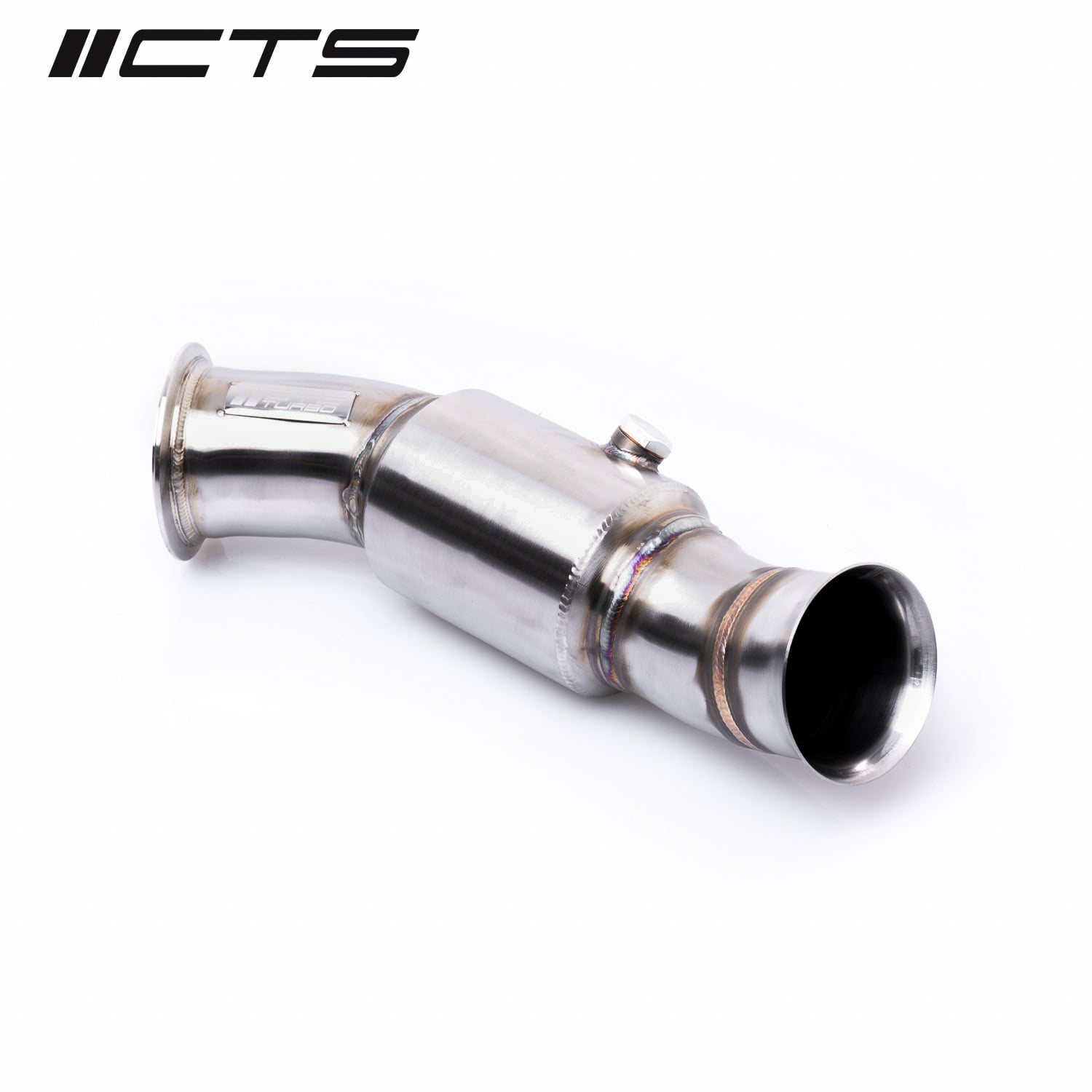 CTS Downpipe 3,5 inch met High Flow katalysator BMW 335i F30 M135i F20 F21 N55 pneumatische wastegate