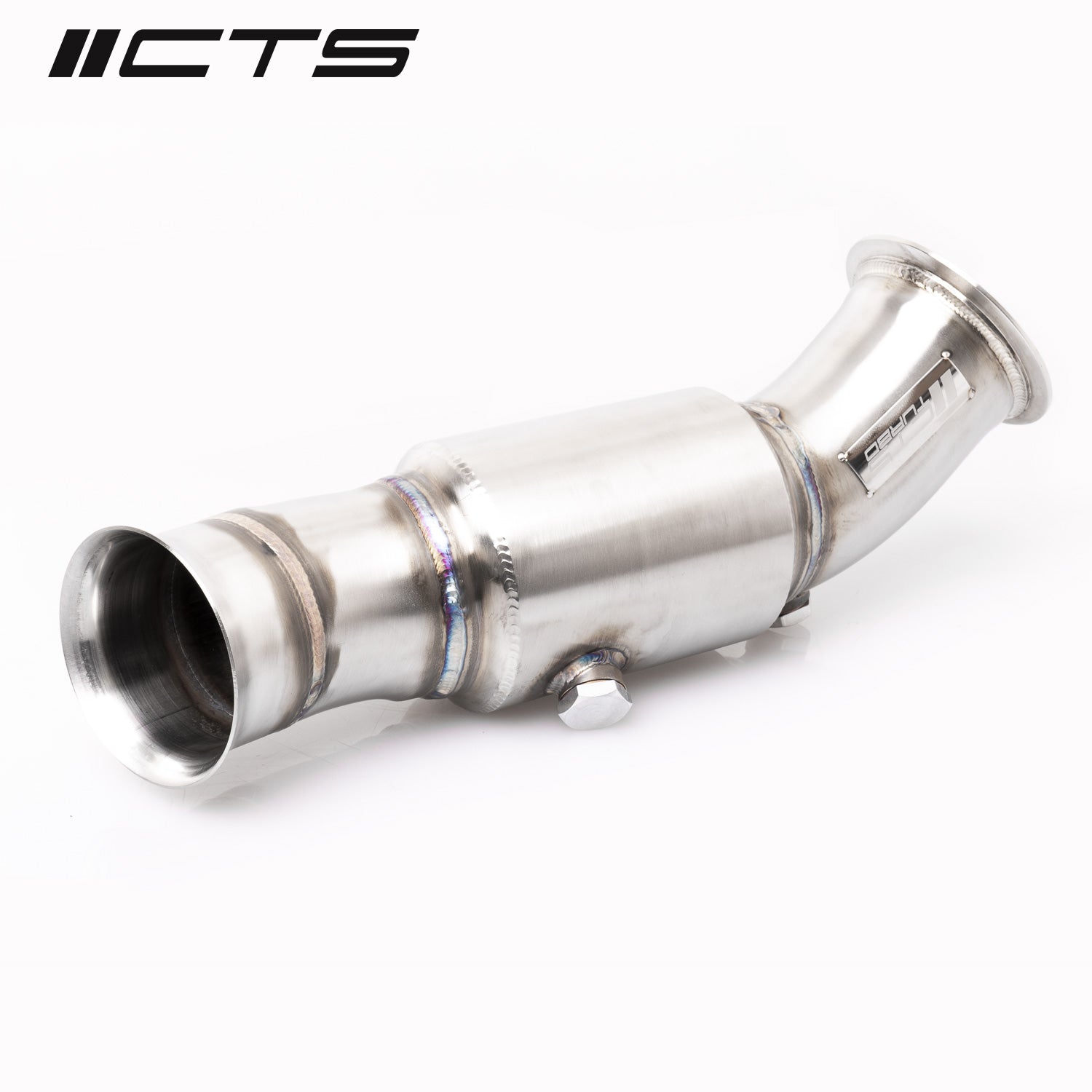 CTS Downpipe 3,5 inch met High Flow katalysator BMW 335i F30 M135i F20 F21 N55 pneumatische wastegate 3