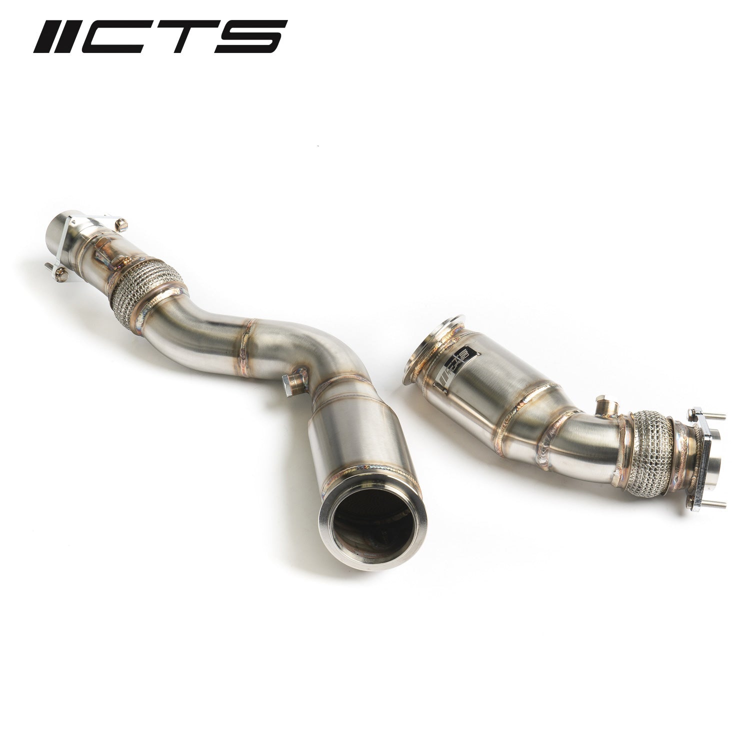 CTS Downpipes met High Flow katalysator BMW M3 F80 M4 F82 M2 Competition F87 S55