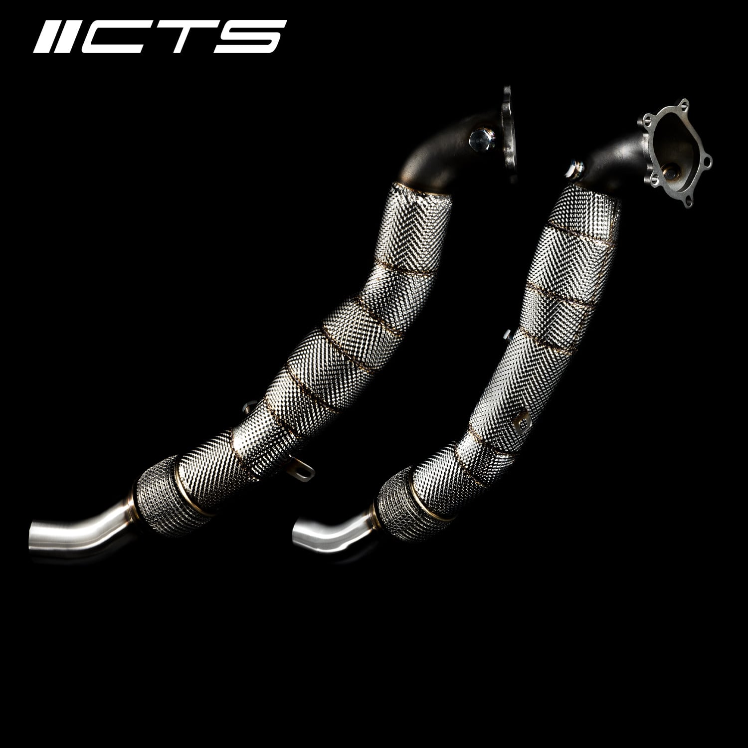 CTS Gegoten Downpipe set met High Flow katalysator Audi S6 C7 S7 C7 RS7 C7 4.0T 2