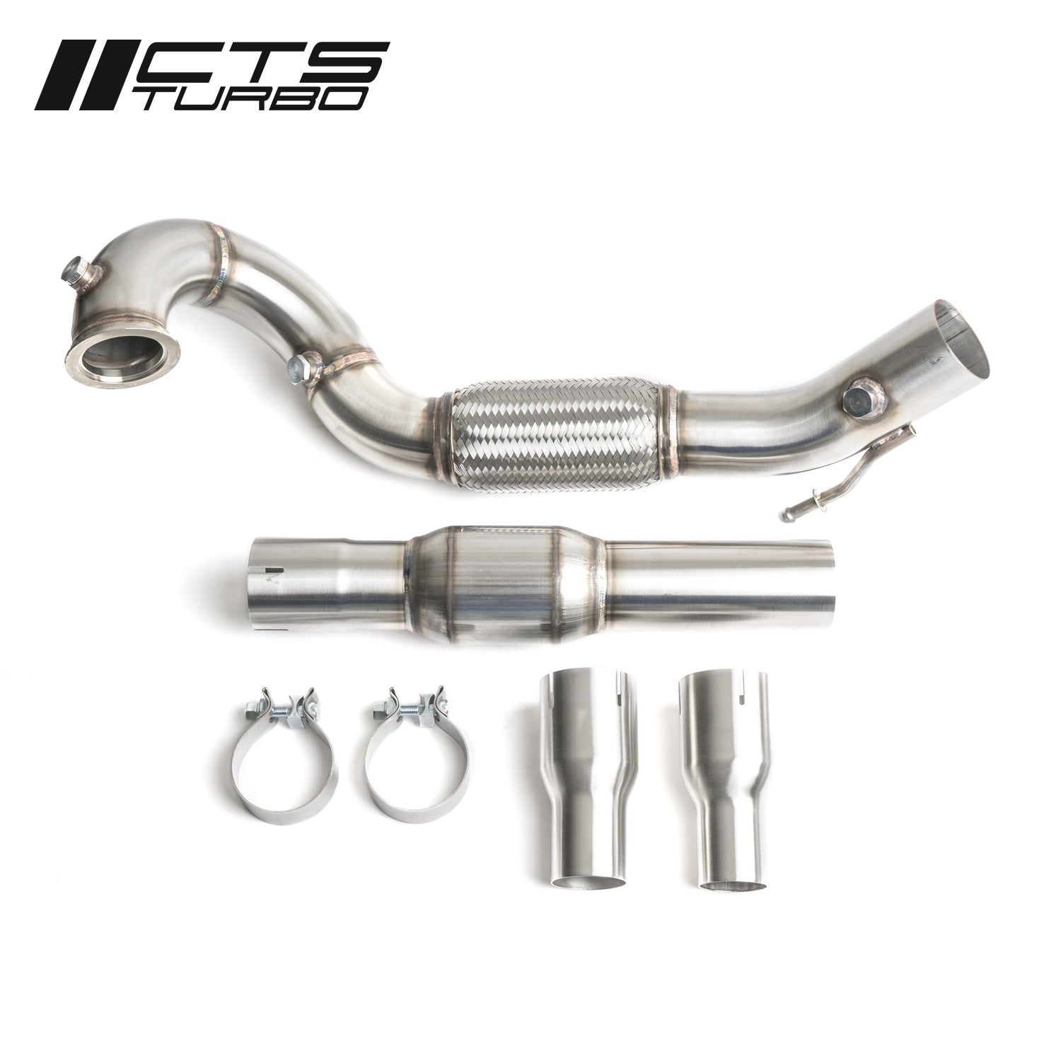 CTS Downpipe 3 inch met high-flow katalysator Volkswagen Jetta MK6 MK7 Golf MK7 1.4 TSI 1.5 TSI EA211