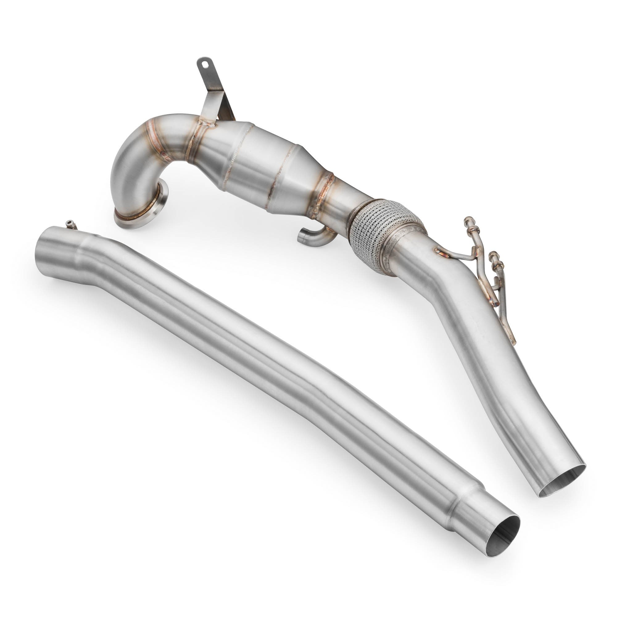 Downpipe met Sport Cat – VW Golf 7R / S3 8V / Passat B8 / Superb MK3 / Leon Cupra 5F 2.0 TSI Non OPF