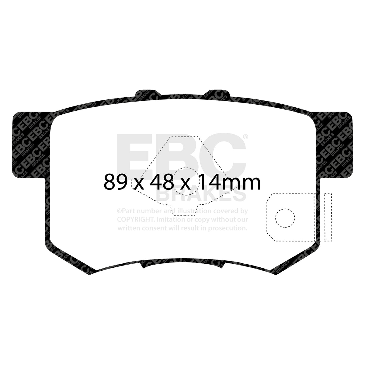 EBC Yellow Stuff remblokken achteras Honda Civic Type R EP3 / S2000