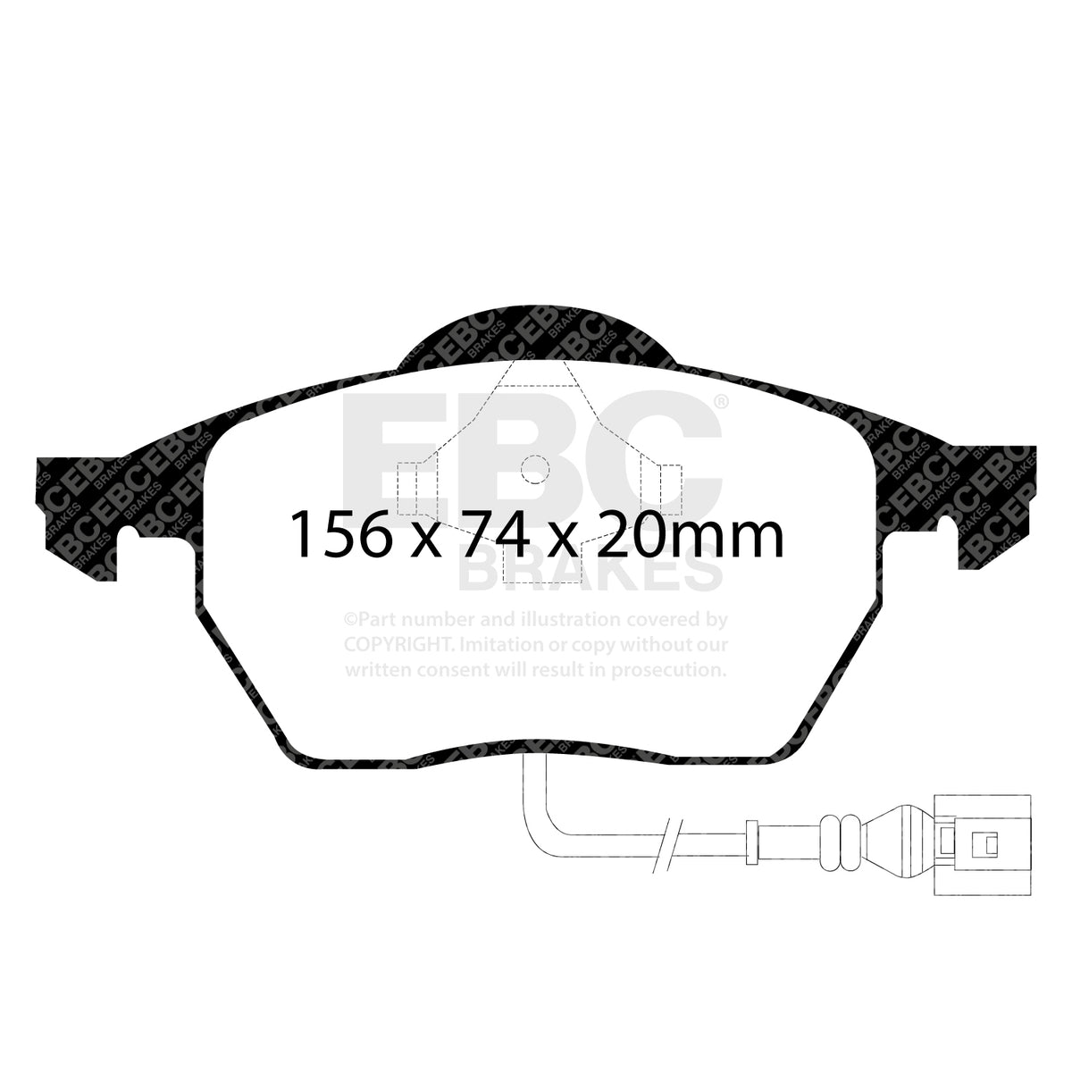 EBC Yellow Stuff remblokken vooras Audi S3 8L / TT 8N / Ibiza Cupra 6L / Leon 1M Cupra