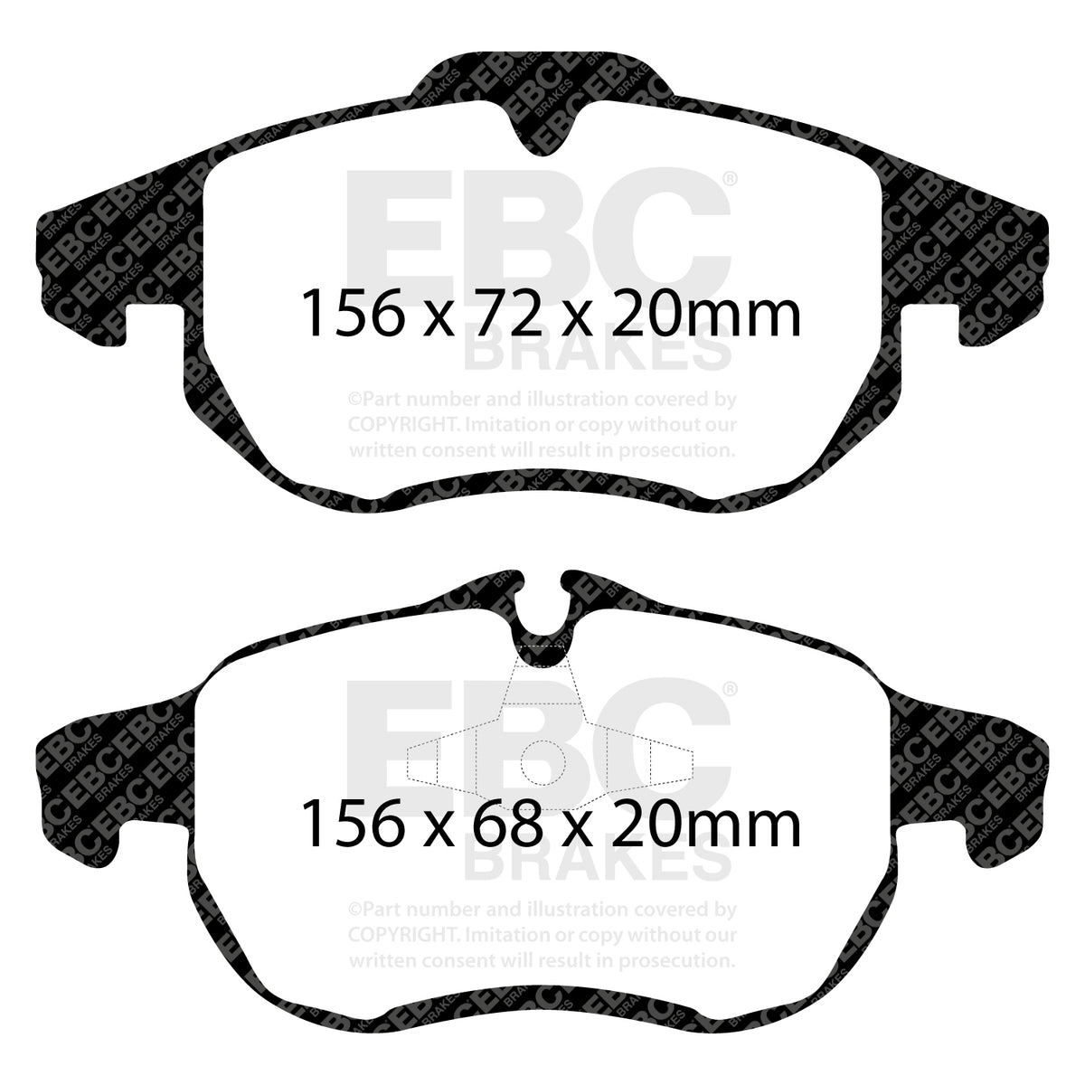 EBC Yellow Stuff remblokken vooras Opel Astra H VXR