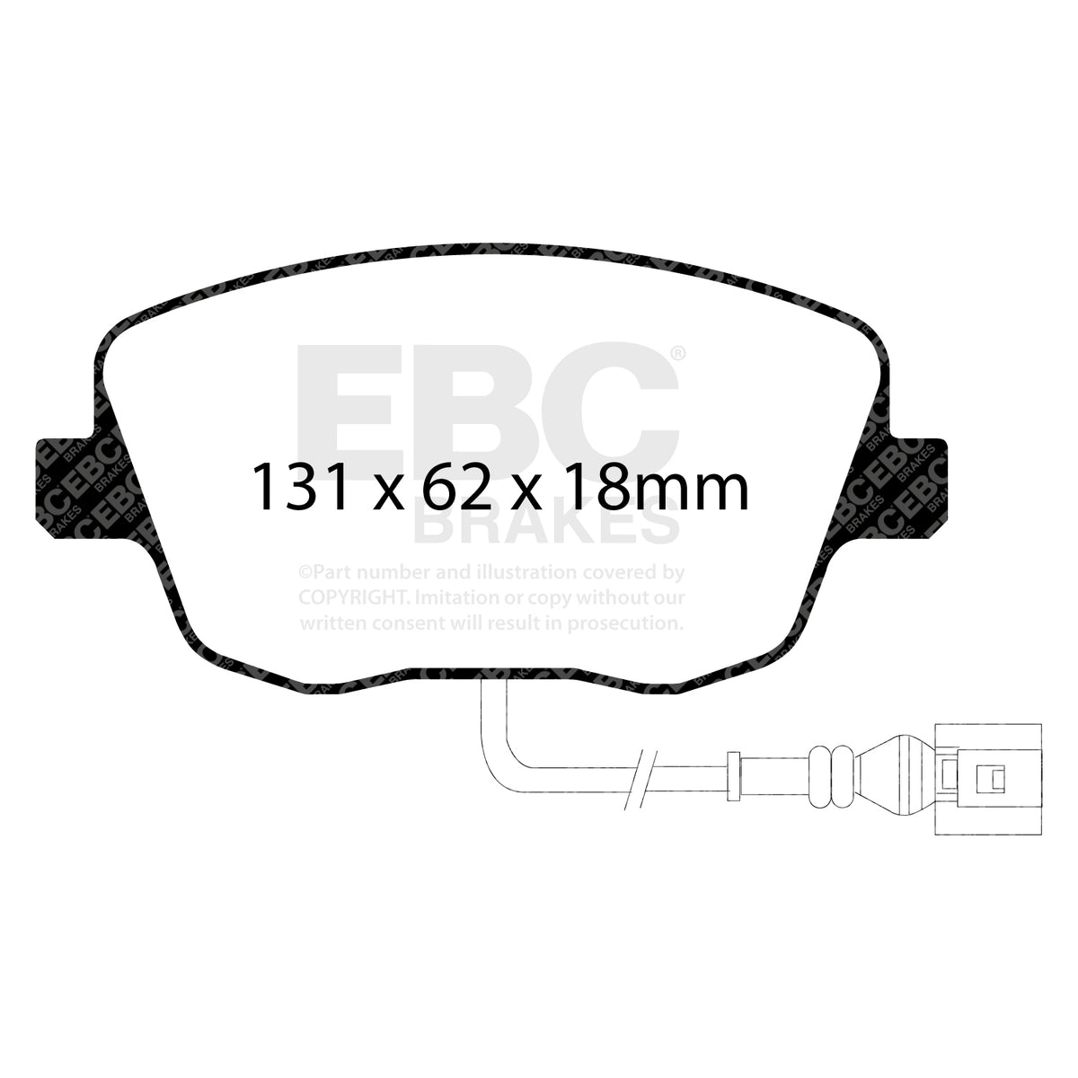 EBC Yellow Stuff remblokken vooras Volkswagen Polo 9N GTI / Skoda Fabia 5J vRS