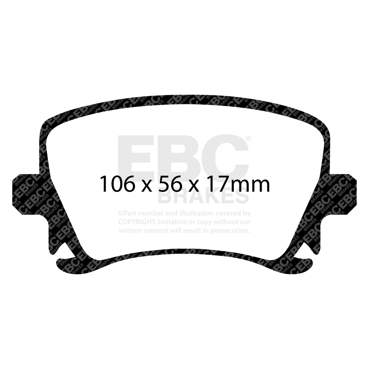 EBC Yellow Stuff remblokken achteras Audi A3 8P