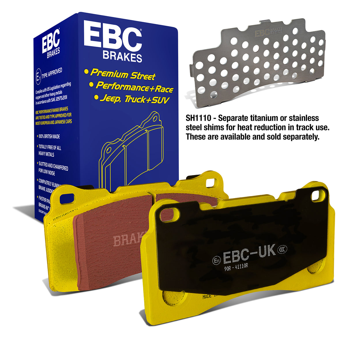 EBC Yellow Stuff remblokken achteras Nissan GTR R35