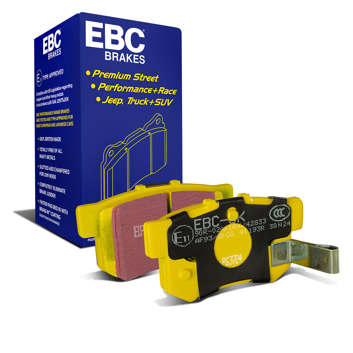 EBC Yellow Stuff remblokken achteras Honda Civic Type R EP3 / S2000