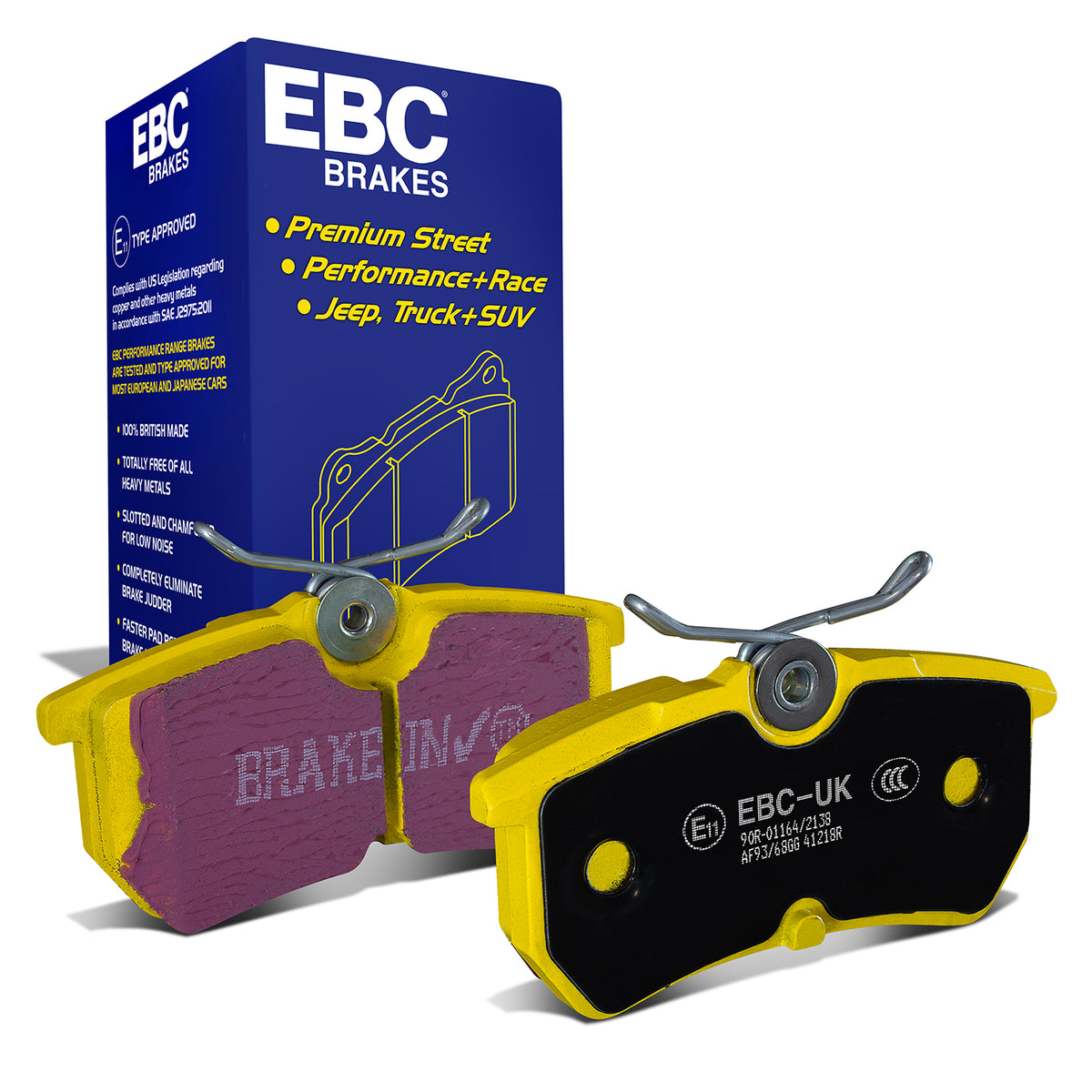 EBC Yellow Stuff remblokken achteras Ford Fiesta ST MK7