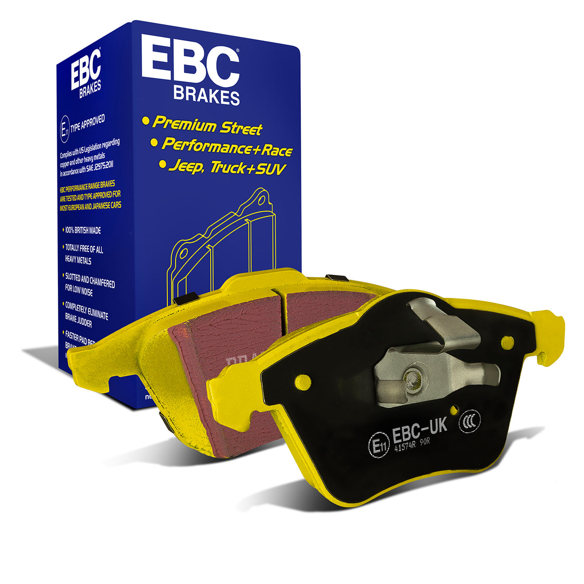 EBC Yellow Stuff remblokken vooras Ford Focus 2 ST / Mazda 3 MPS